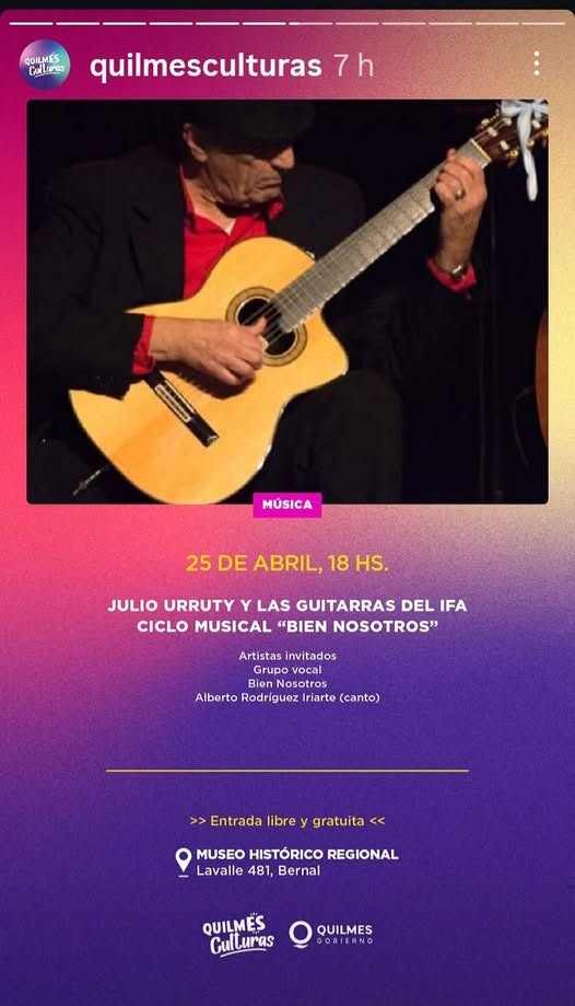 UN NUEVO ESPECTÁCULO DE PRIMERA EN EL MUSEO ALMTE. BROWN, DE LA MANO DE JULIO URRUTY